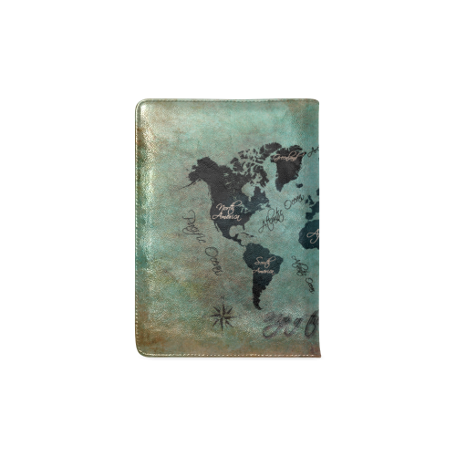 world map Custom NoteBook A5