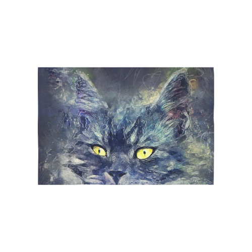 cat Cotton Linen Wall Tapestry 60"x 40"