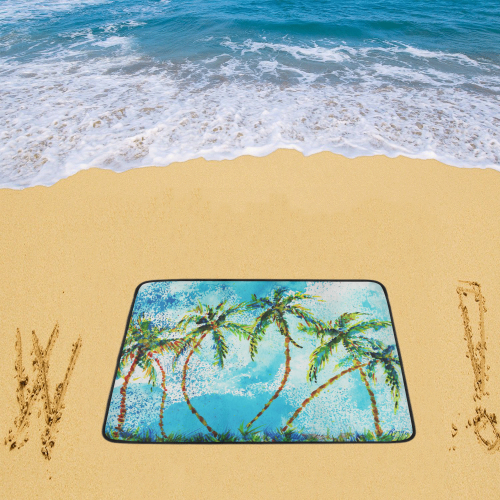 Palm Trees Beach Mat Beach Mat 78"x 60"