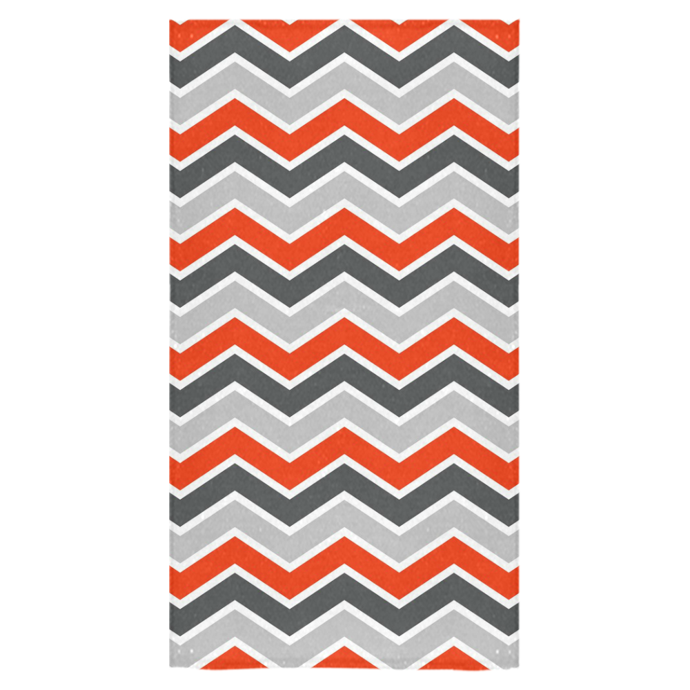 gray chevron bath towels