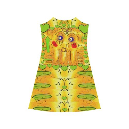 Mister Jellyfish the octopus with friend Alcestis Slip Dress (Model D05)