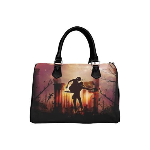 Dancing couple in the night Boston Handbag (Model 1621)