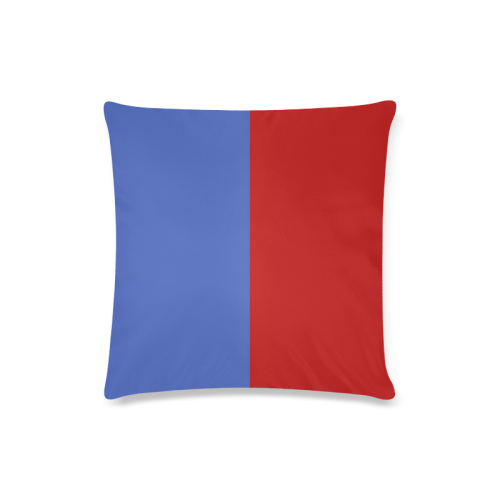 Only two Colors - blue & red Custom Zippered Pillow Case 16"x16"(Twin Sides)