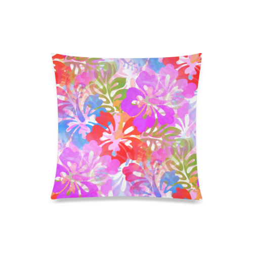 Hibiscus Flower Dreams Custom Zippered Pillow Case 20"x20"(One Side)