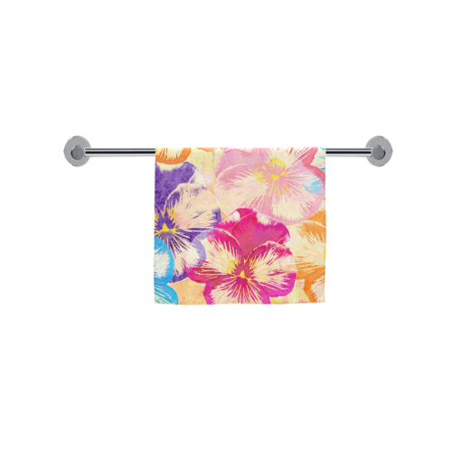 Pansy flowers Custom Towel 16"x28"