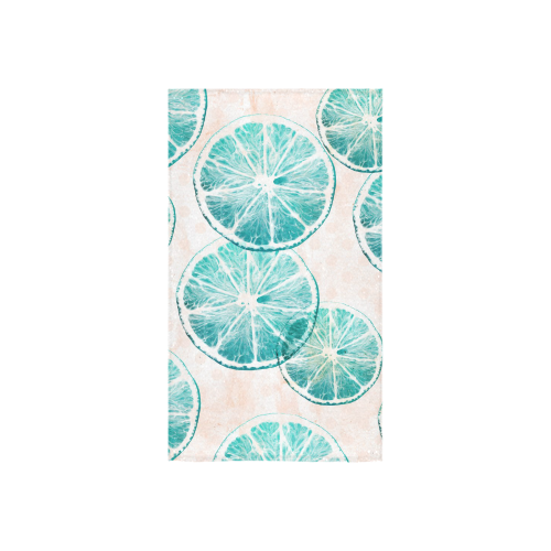 Turquoise Citrus Custom Towel 16"x28"