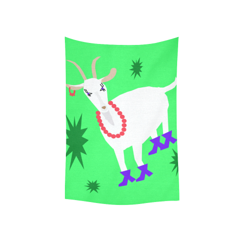 Goat Cotton Linen Wall Tapestry 40"x 60"