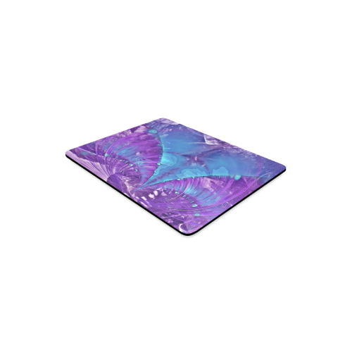 Abstract Fractal Painting - blue magenta pink Rectangle Mousepad
