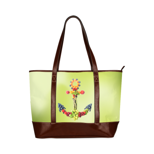 Anchor Fruits Vegetables Yummy Design Tote Handbag (Model 1642)