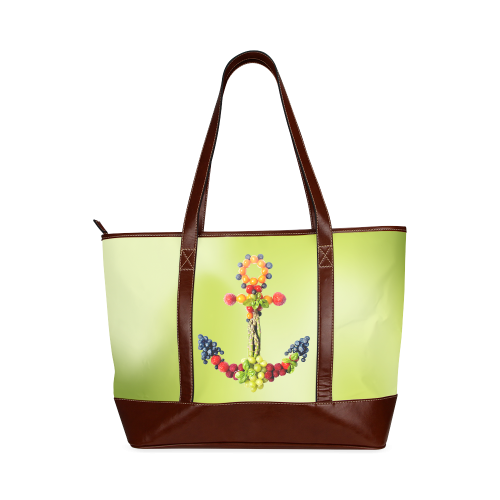 Anchor Fruits Vegetables Yummy Design Tote Handbag (Model 1642)