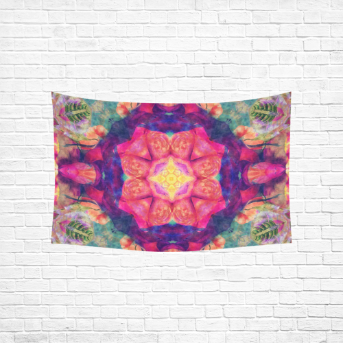 mandala Cotton Linen Wall Tapestry 60"x 40"