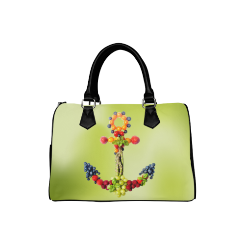 Anchor Fruits Vegetables Yummy Design Boston Handbag (Model 1621)