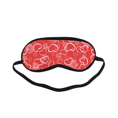 Hearts and Roses Red Sleeping Mask