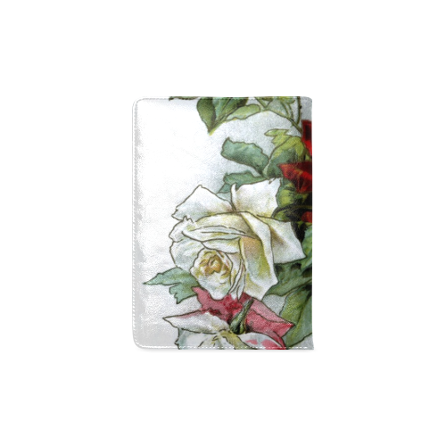 Vintage Roses Red White Floral Custom NoteBook A5