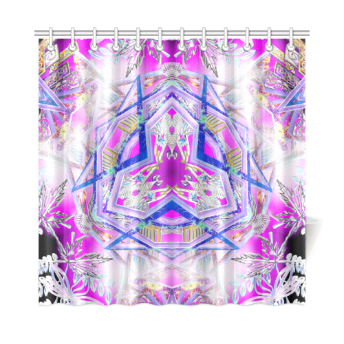 Holographic Matrix Shower Curtain 72"x72"