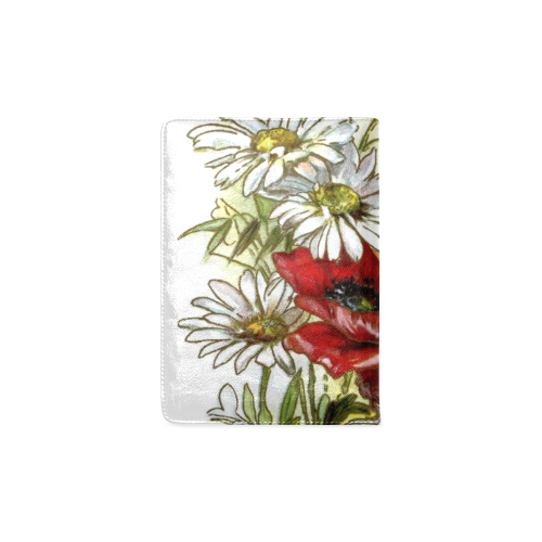 Vintage Floral Daisies Poppies Custom NoteBook A5