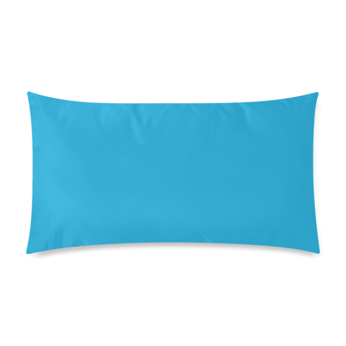 Solid Cyan Rectangle Pillow Case 20"x36"(Twin Sides) ID D466955