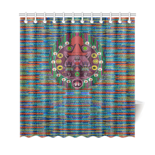 Peace In The Troll wood Shower Curtain 69"x72"