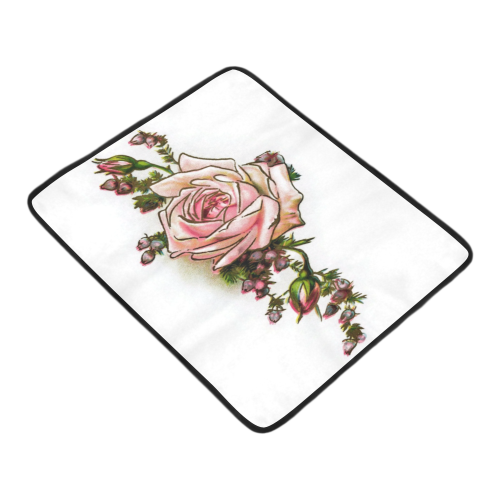 Vintage Rose Floral Beach Mat 78"x 60"