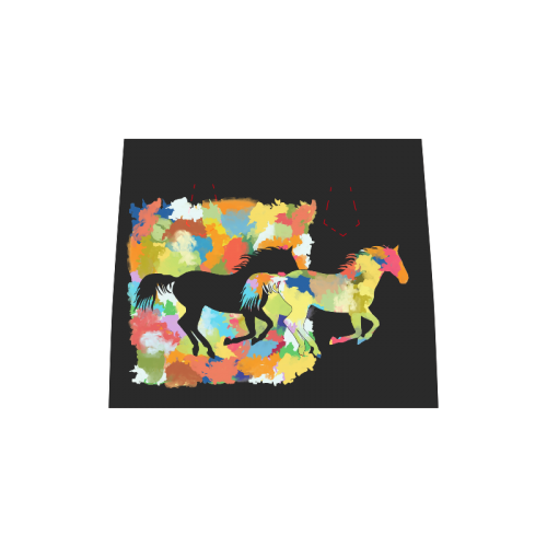 Horse  Shape Galloping out of Colorful Splash Boston Handbag (Model 1621)