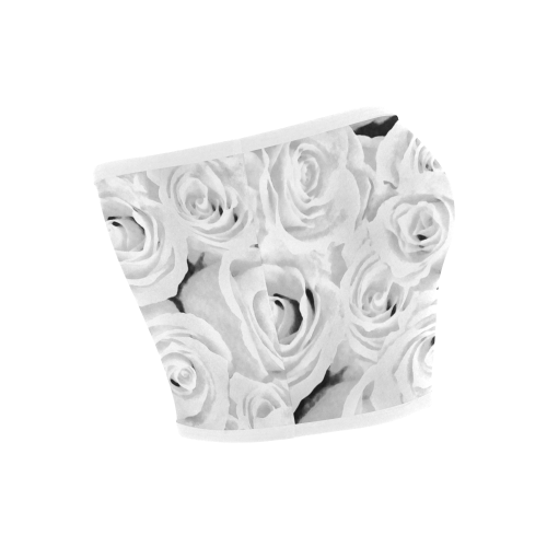 White Roses Bandeau Top