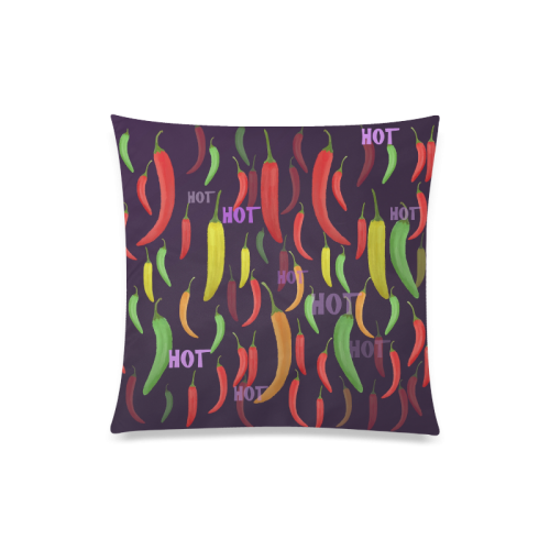 Hot Peperoni Custom Zippered Pillow Case 20"x20"(Twin Sides)