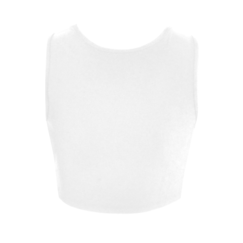 Catholic Christian Symbols Franciscan Tau Cross Women's Crop Top (Model T42)