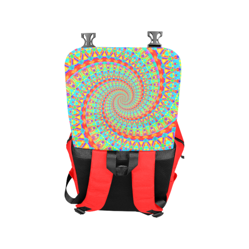 FLOWER POWER SPIRAL multicolored Casual Shoulders Backpack (Model 1623)