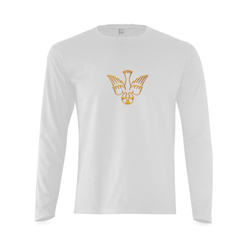 Christian Symbols Golden Holy Spirit Sunny Men's T-shirt (long-sleeve) (Model T08)