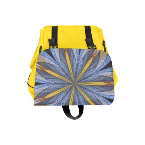 Stained Glass Kaleidoscope Mandala Abstract 4 Casual Shoulders Backpack (Model 1623)