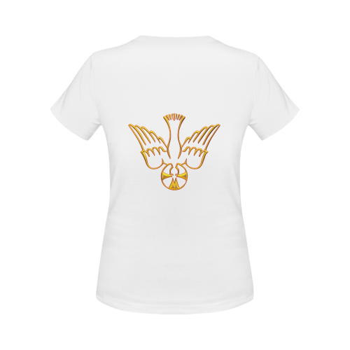 Christian Symbols Golden Holy Spirit Women's Classic T-Shirt (Model T17）