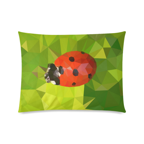 Lady Bug Custom Zippered Pillow Case 20"x26"(Twin Sides)