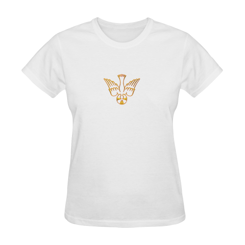 Christian Symbols Golden Holy Spirit Sunny Women's T-shirt (Model T05)