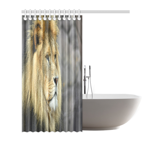 Majestic Lion Shower Curtain 72"x72"