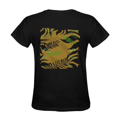 Dark Sultry Leaves Sunny Women's T-shirt (Model T05)