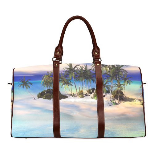 Wonderful view over the sea in the sunset Waterproof Travel Bag/Small (Model 1639)