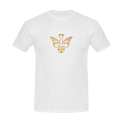 Christian Symbols Golden Holy Spirit Men's Slim Fit T-shirt (Model T13)