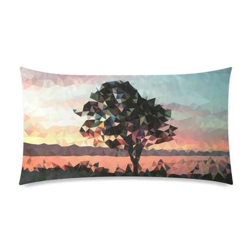 Late Lake Rectangle Pillow Case 20"x36"(Twin Sides)