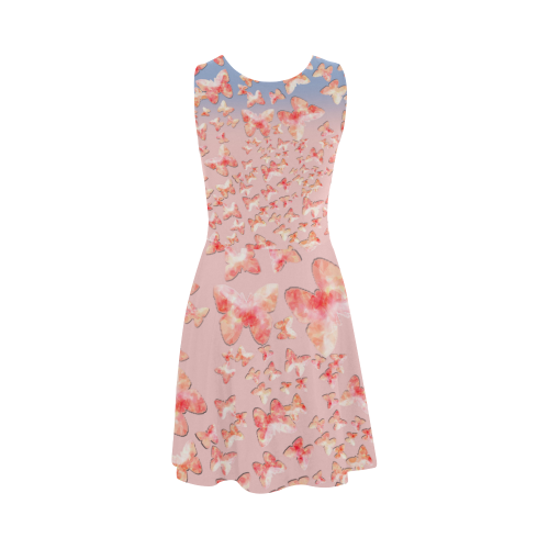 Pink Butterflies Atalanta Sundress (Model D04)