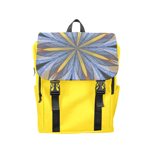 Stained Glass Kaleidoscope Mandala Abstract 4 Casual Shoulders Backpack (Model 1623)