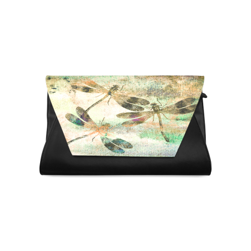 Mauritius Vintage Dragonflies QR Clutch Bag (Model 1630)