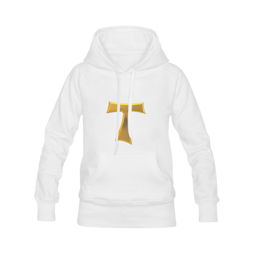 Catholic Christian Symbols Franciscan Tau Cross Women's Classic Hoodies (Model H07)