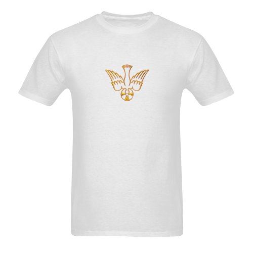Christian Symbols Golden Holy Spirit Sunny Men's T- shirt (Model T06)