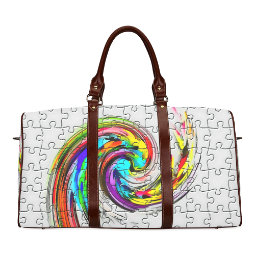 Puzzles Twister by Artdream Waterproof Travel Bag/Large (Model 1639)
