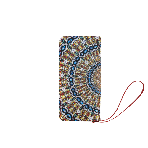 Stained Glass Kaleidoscope Mandala Abstract 6 Women's Clutch Wallet (Model 1637)