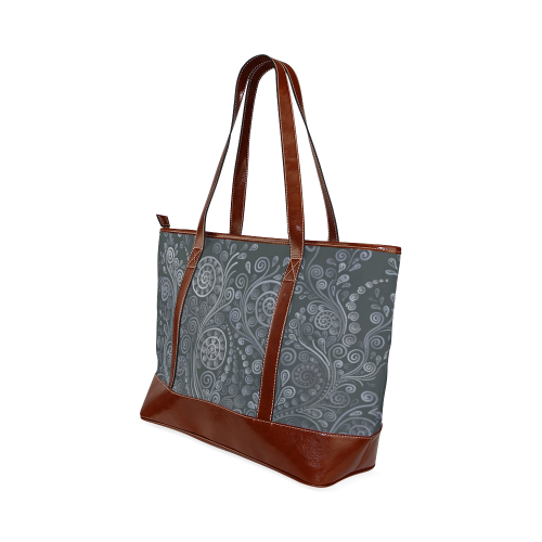 Soft Blue 3D Ornamental Tote Handbag (Model 1642)