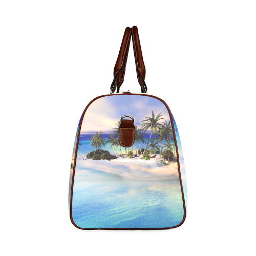 Wonderful view over the sea in the sunset Waterproof Travel Bag/Small (Model 1639)