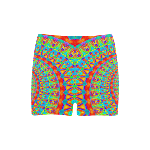 FLOWER POWER SPIRAL multicolored Briseis Skinny Shorts (Model L04)