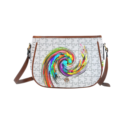 Puzzles Twister by Artdream Saddle Bag/Large (Model 1649)