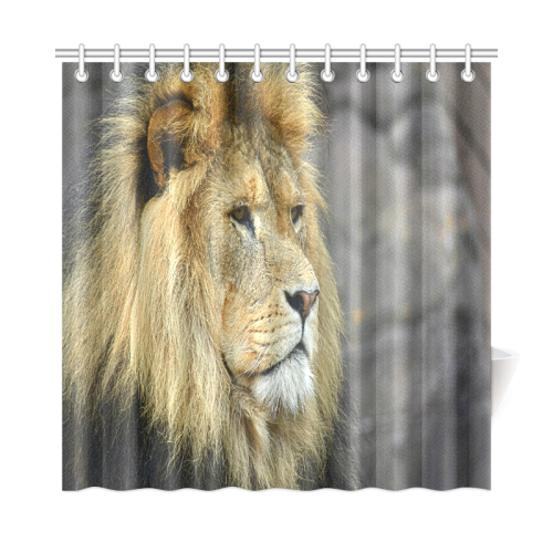 Majestic Lion Shower Curtain 72"x72"